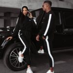 Komplet dresowy damski z lampasem Alaia Ola Voga czarny