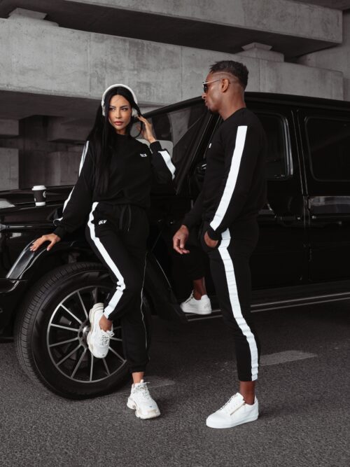 Komplet dresowy damski z lampasem Alaia Ola Voga czarny