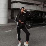 Komplet dresowy damski z lampasem Alaia Ola Voga czarny