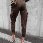 Spodnie luźne jogger Cargo Ola Voga khaki