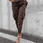 Spodnie luźne jogger Cargo Ola Voga khaki