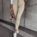 Spodnie dresowe elastyczne Sachet Ola Voga beżowe