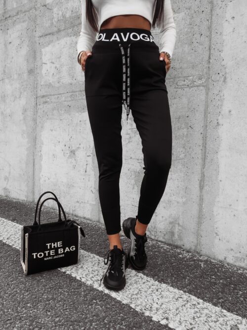 -wyprzedane-Spodnie dresowe elastyczne Sachet Ola Voga czarne