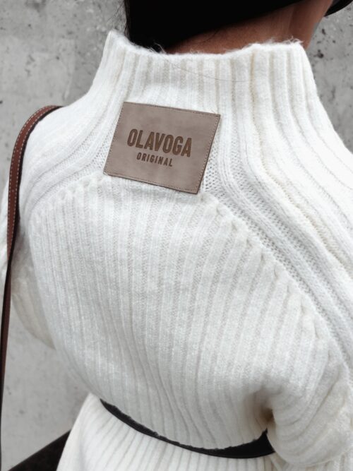 Sweter półgolf oversize Lope Ola Voga kremowy