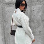 Sweter półgolf oversize Lope Ola Voga kremowy