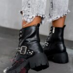 Workery z blaszką Kalpe Rock czarne