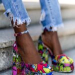 Czółenka na klocku HipHop kolorowe