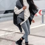 Sweter golf Haat Beżowy melanż