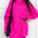 Sweter Haat neonowy różowy