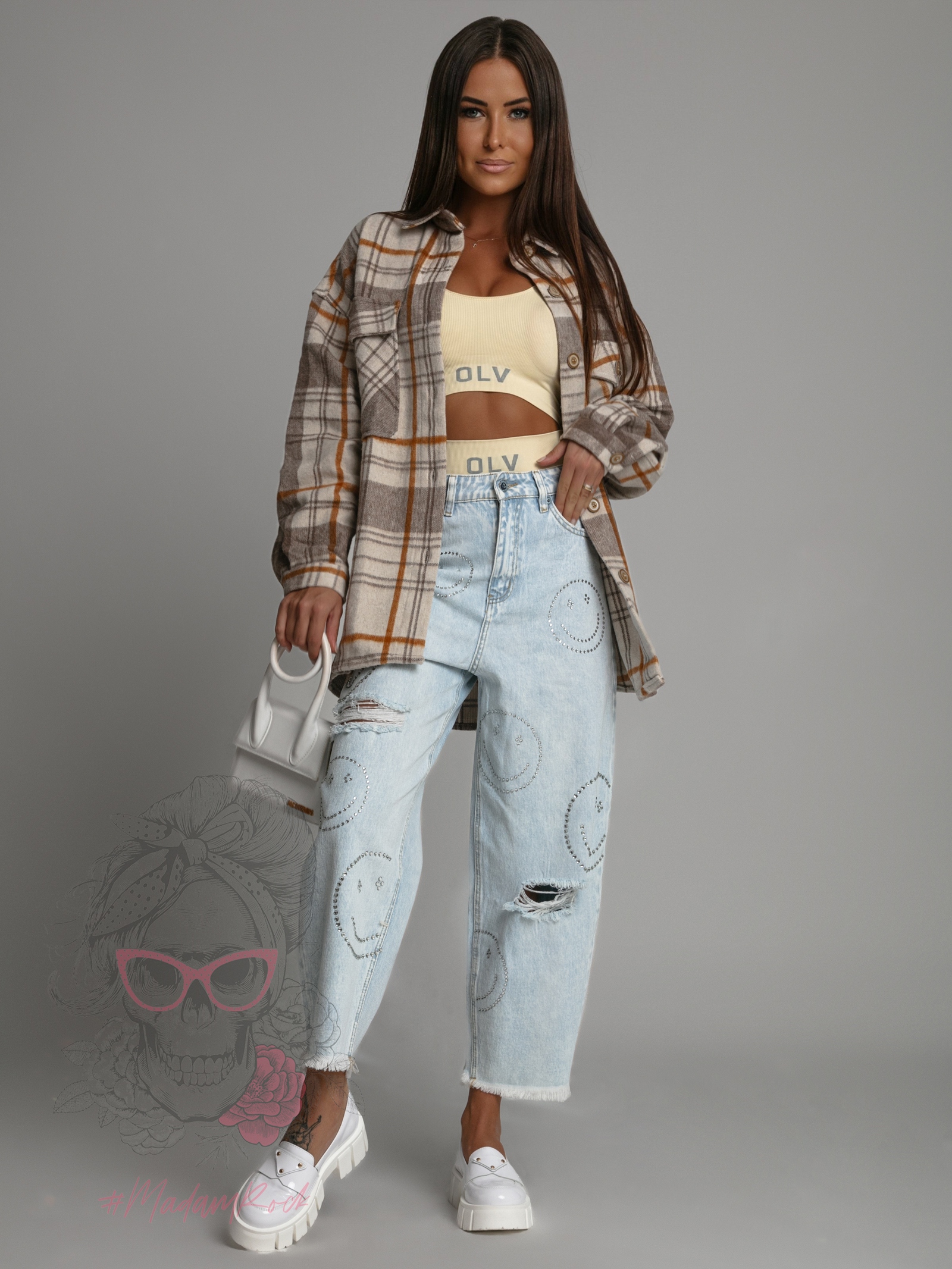 Komplet bieliźniany logowany Lagio 2023 Ola Voga beżowy