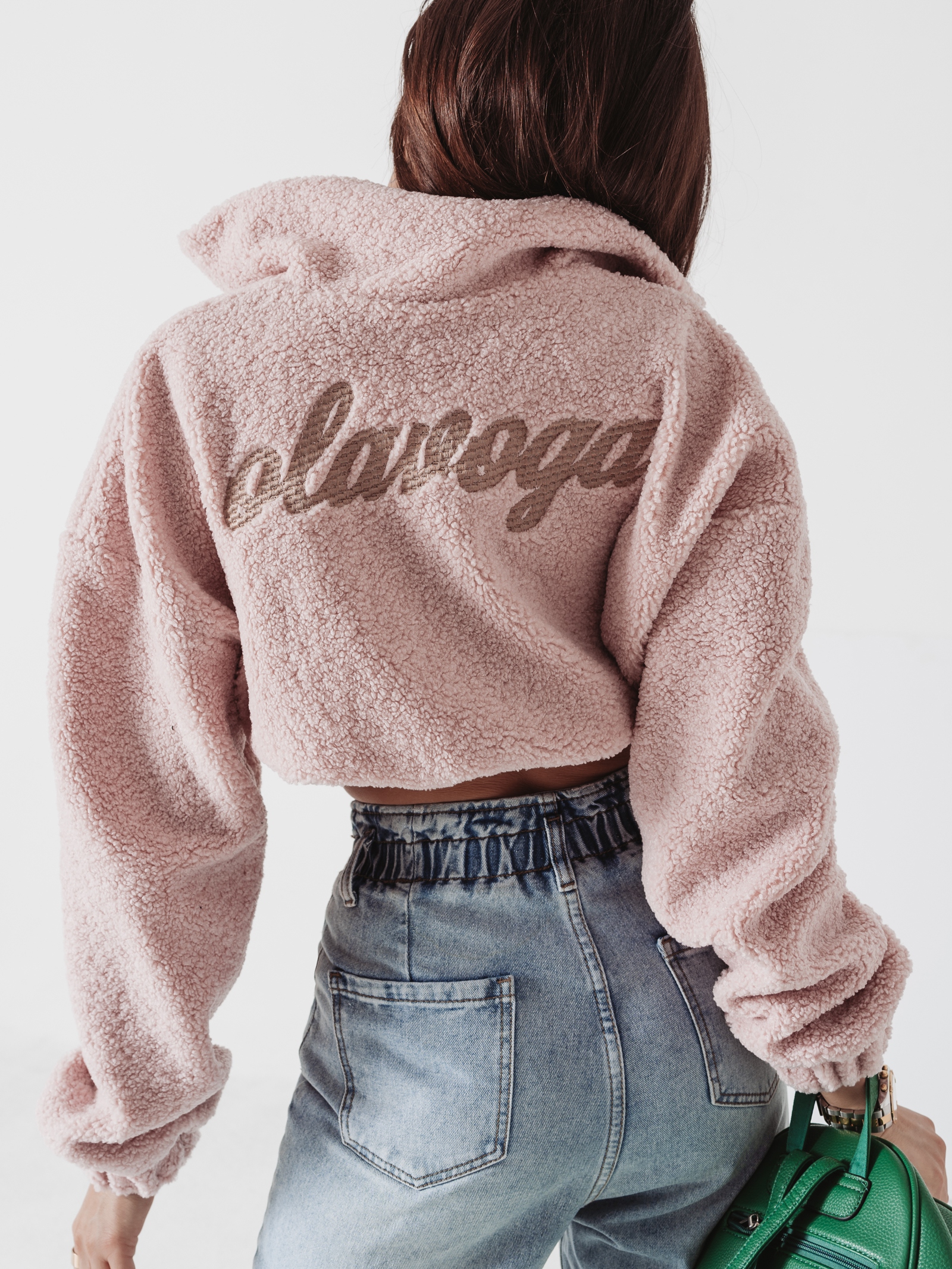 Bluza krótka Mila Ola Voga pudrowy róż