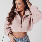 Bluza krótka Mila Ola Voga pudrowy róż