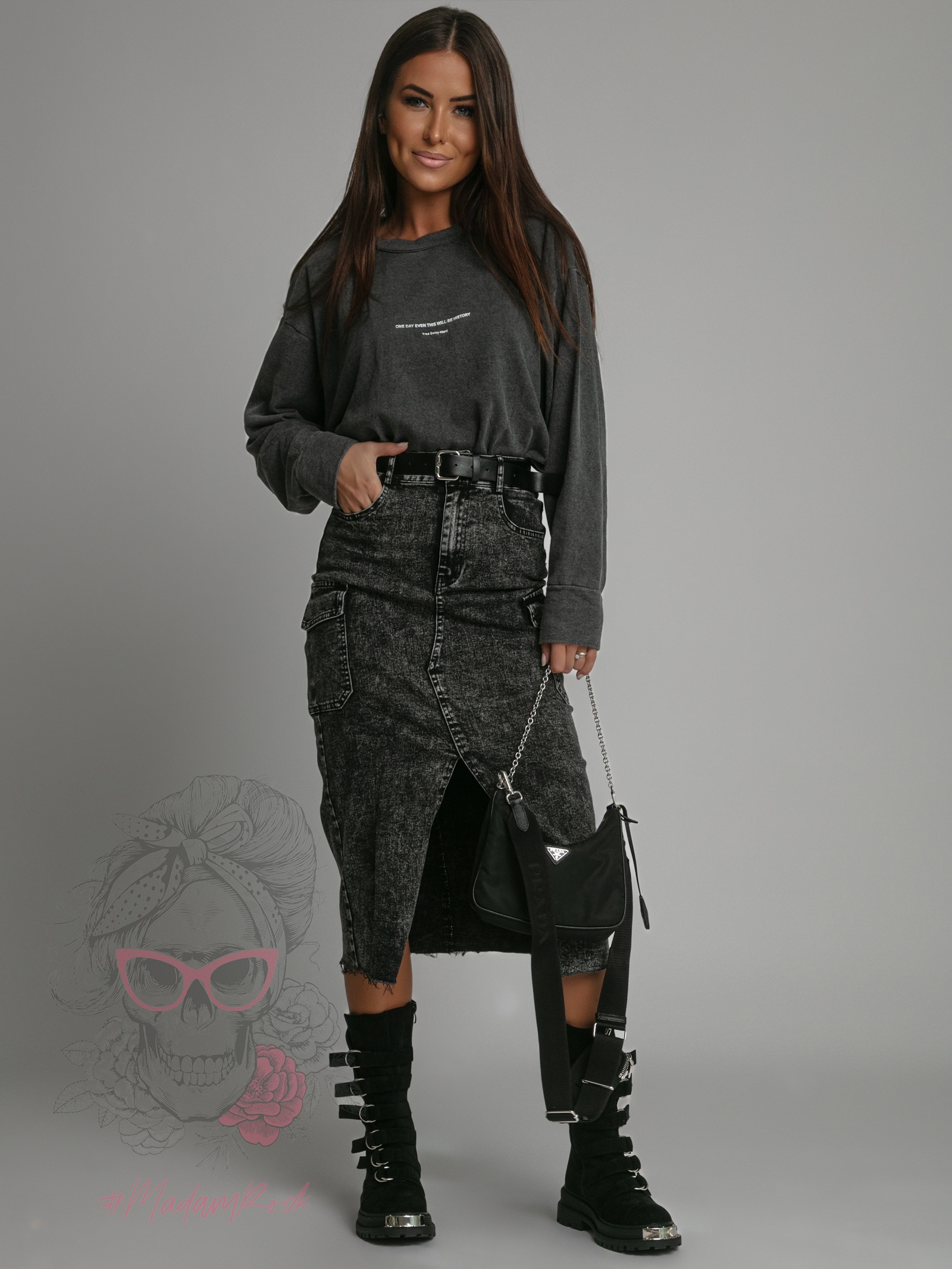 Bluza dekatyzowana Collusion szara