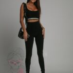 Komplet sportowy One Bling Stripe Ola Voga czarny