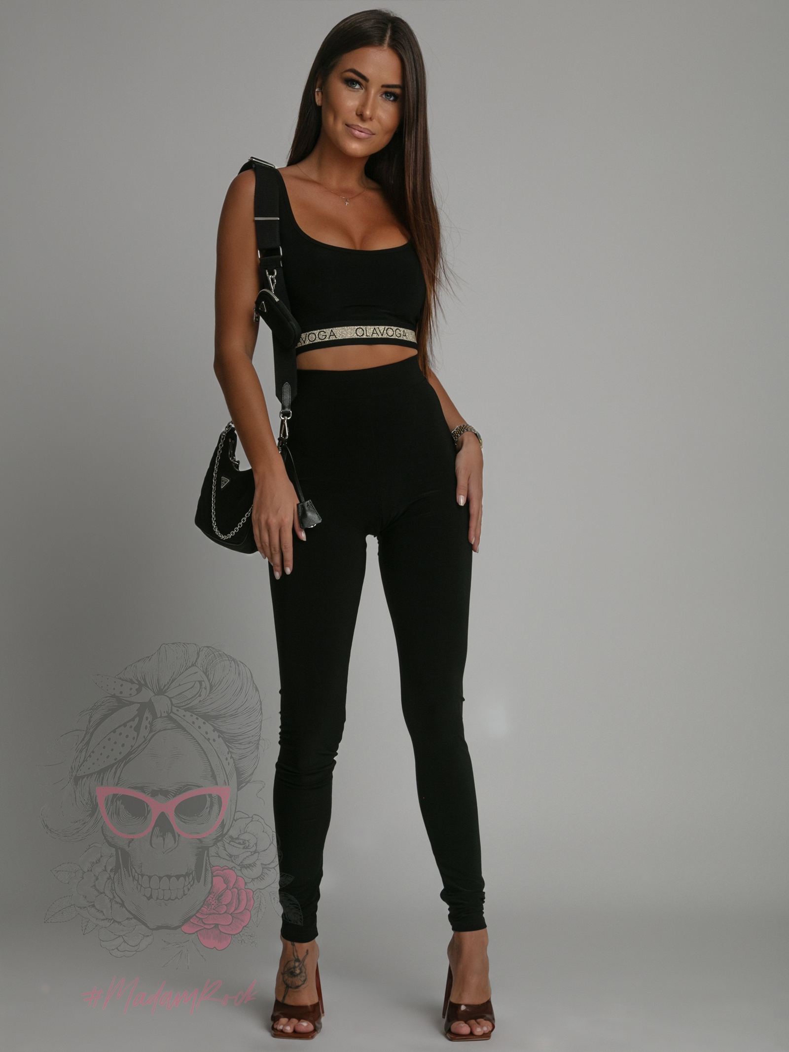 Komplet sportowy One Bling Stripe Ola Voga czarny