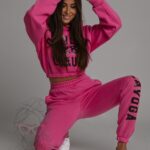 Komplet dresowy O'la Voga Black Bling różowy Barbie