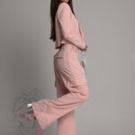 Komplet garniturowy Bambera pudrowy