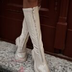 Kozaki lateksowe Rock Yox beżowe