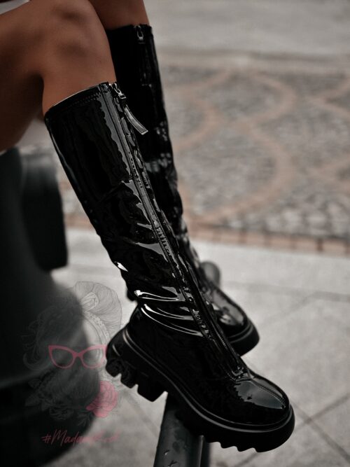 Kozaki lateksowe Rock Yox czarne