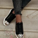 Trampki z kamieniami Rock Glam czarne