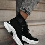 Buty sportowe skarpetki Madam Ortis czarne