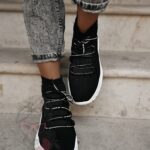 Buty sportowe skarpetki Madam Ortis czarne