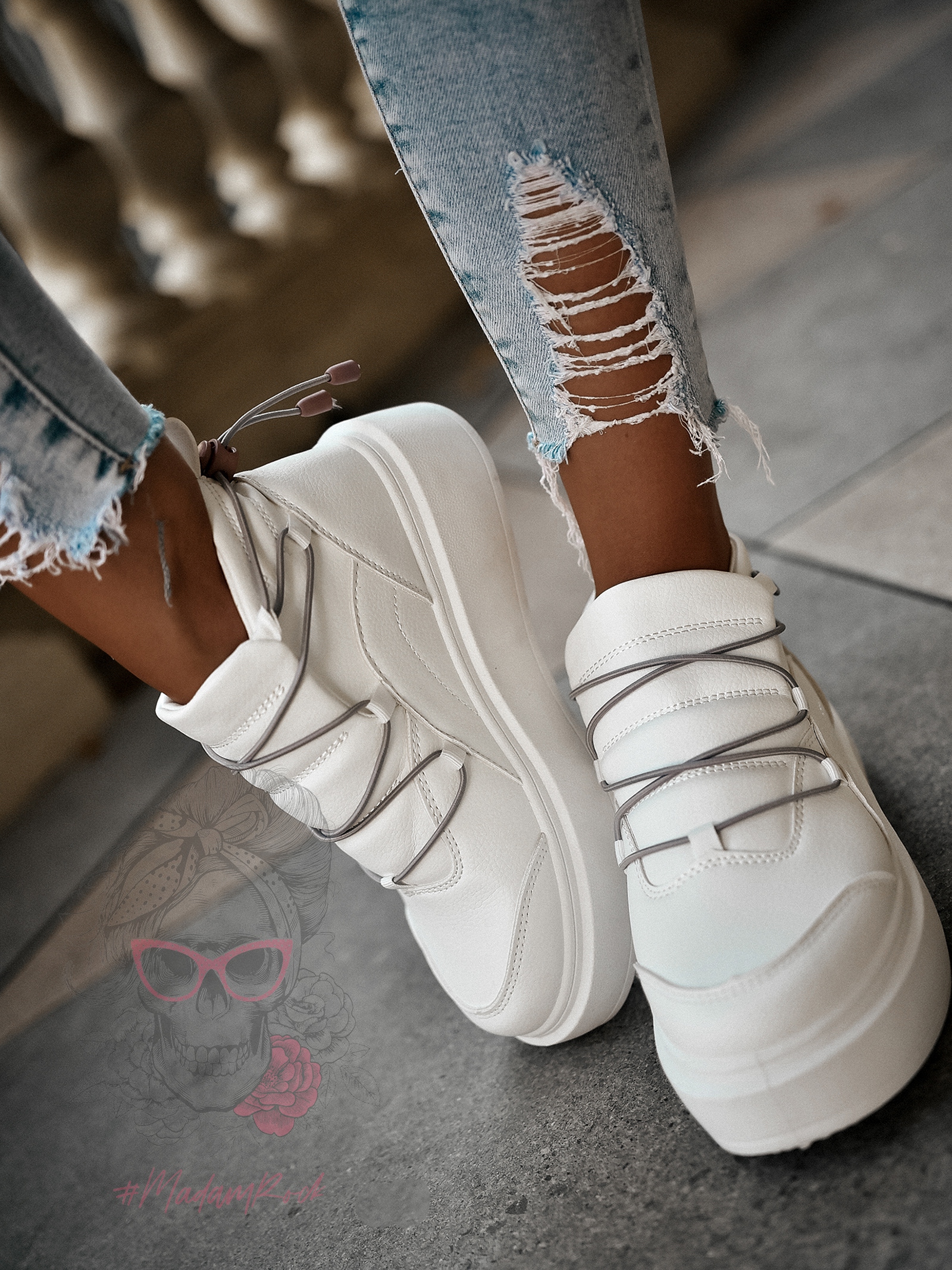 Buty sportowe Madam Foseco białe Buty sportowe Madam Foseco białe