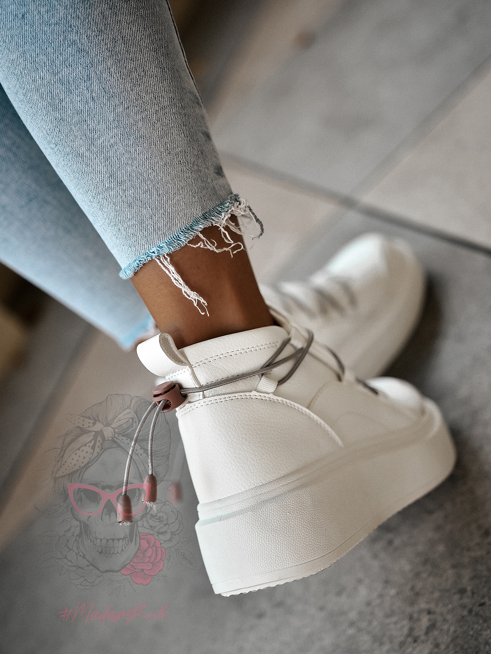 Buty sportowe Madam Foseco białe Buty sportowe Madam Foseco białe