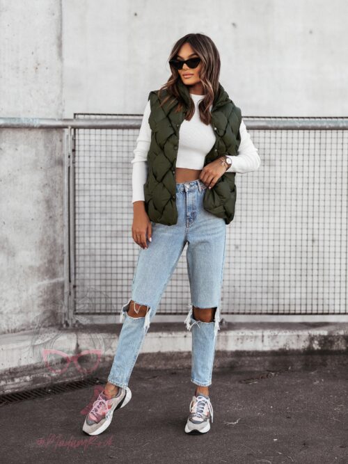 Kamizelka pleciona Hild khaki