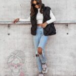 Kamizelka pleciona Hild czarna