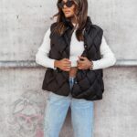 Kamizelka pleciona Hild czarna