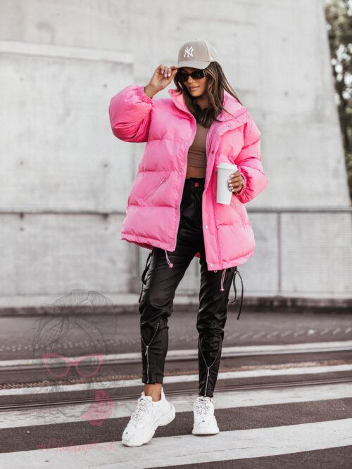 Kurtka puchowa Barbi różowa