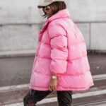 Kurtka puchowa Barbi różowa