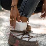 Śniegowce z barankiem Rock Cloe khaki