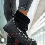 Śniegowce z barankiem Rock Cloe czarne