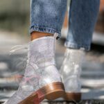 Botki z cyrkoniami Madam Flesh srebrne