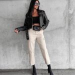 Kurtka ramoneska z ekoskóry Celestia Ola Voga czarna