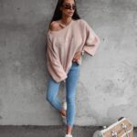 Spodnie jeansowe skinny Elma Ola Voga niebieskie