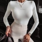 Bluzka klasyczna basicowa Roxanna Ola Voga ecru