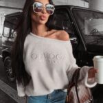 Bluza ocieplana oversize Elza Ola Voga ecru