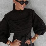 Sweter z półgolfem OSLO OLAVOGA czarny