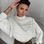 Sweter z półgolfem Oslo Ola Voga ecru