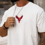 T-shirt męski oversize Hawks Ola Voga ecru