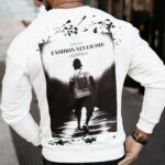 Bluza męska z nadrukiem Emil Ola Voga ecru