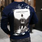 Bluza męska z nadrukiem EMIL OLAVOGA granatowa