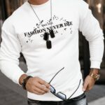 Bluza męska z nadrukiem Emil Ola Voga ecru