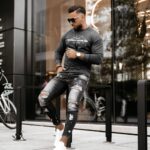 Bluza męska z nadrukiem Emil Ola Voga grafitowa