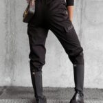 Spodnie cargo bawełniane Zelia Ola Voga czarne