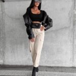 Spodnie cargo bawełniane Zelia Ola Voga beżowe