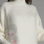 Sweter półgolf oversize Lope Ola Voga kremowy